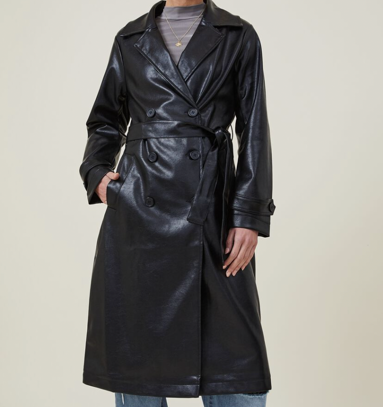 10 Faux Leather Trench Coats For Women To Layer Over Any Outfit In 2022 Entertainment Tonight 9125